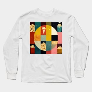 Collage of Popcorn Long Sleeve T-Shirt